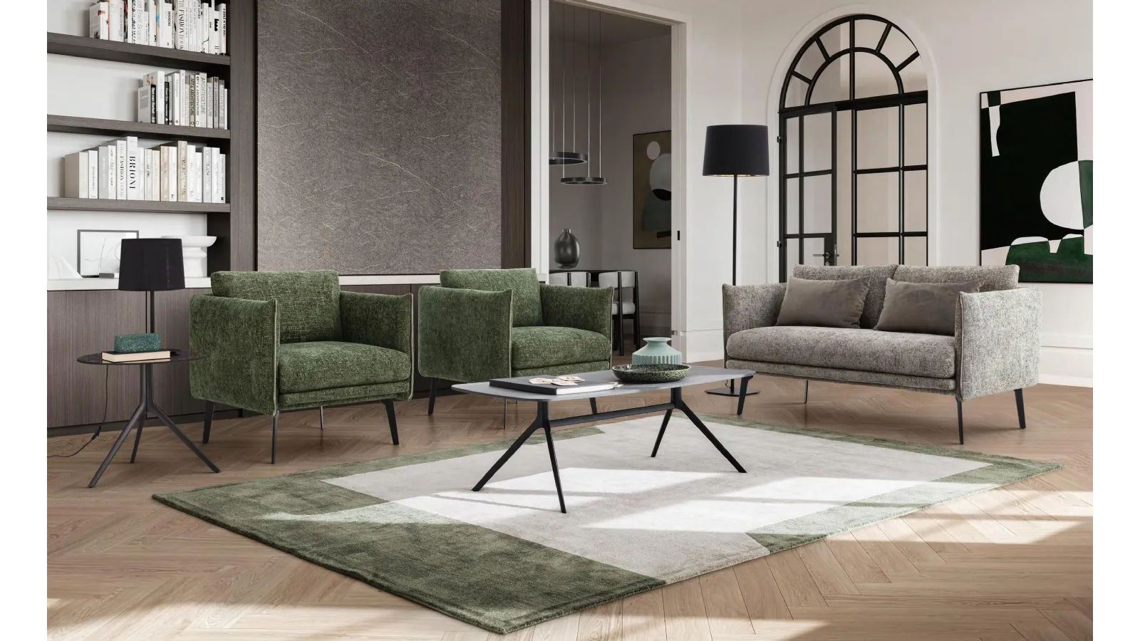 Divano a due posti in tessuto Boon Loveseat di Le Comfort